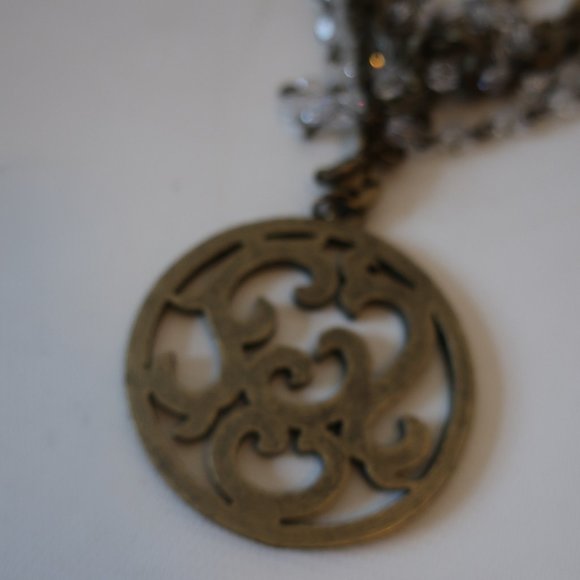 TOMMASSINI EMBELLISHED MEDALLION CHOKER NECKLACE * - Picture 7 of 8